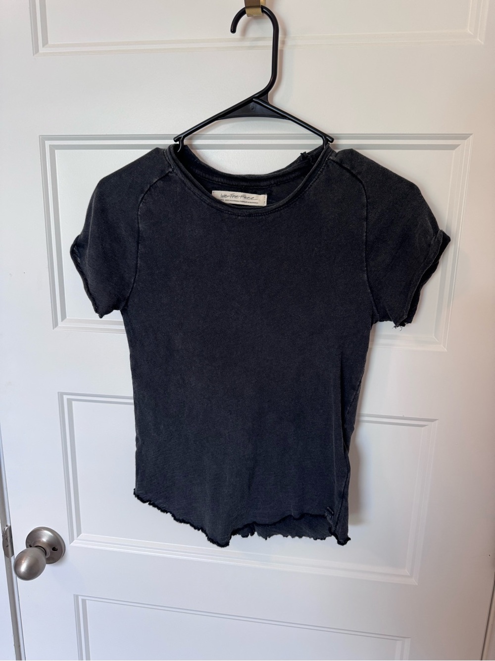 We the free Black Short Sleeve Crewneck Tee